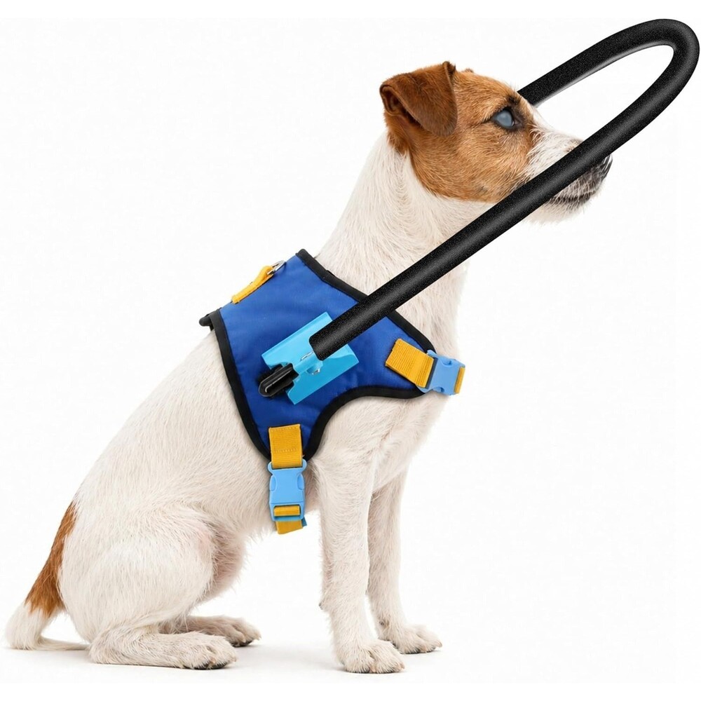 Adjustable Blind Dog Halo Collar, Protective Navigation Aid, XS 16.80"-20.90"